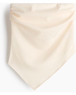 H&M Asymmetrisches Tubetop - Natur