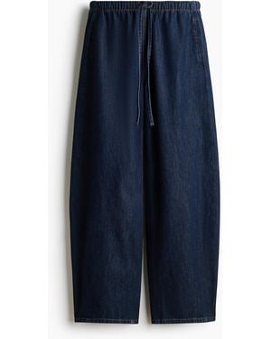 H&M Hose mit Barrel Leg - Blau