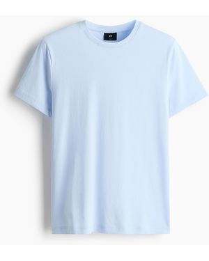 H&M T-Shirt in Slim Fit - Blau