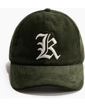 H&M Cap aus Baumwolltwill mit Motivdetail - Grün