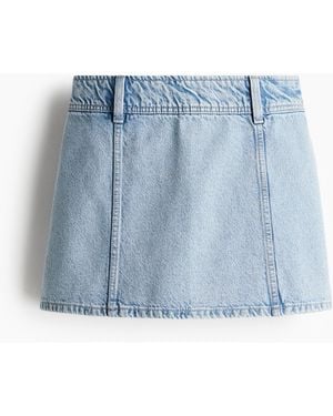 H&M Minijupe aus Denim - Blau