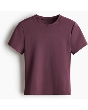 H&M Leichtes Yogashirt mit SoftMove - Lila