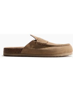 H&M Pantoletten - Braun