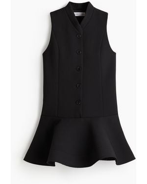 H&M Etuikleid mit Tellerrock - Schwarz
