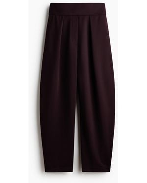 H&M Bundfaltenhose mit Barrel Leg - Mehrfarbig