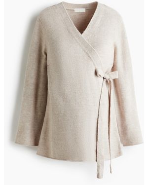 H&M MAMA Before & After Wickel-Cardigan - Natur