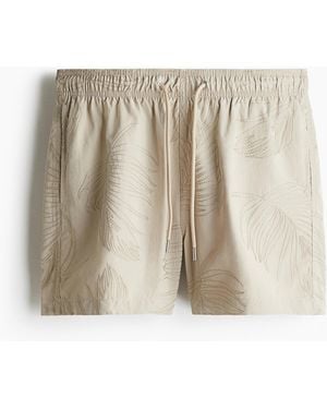 H&M Gemusterte Badeshorts - Natur