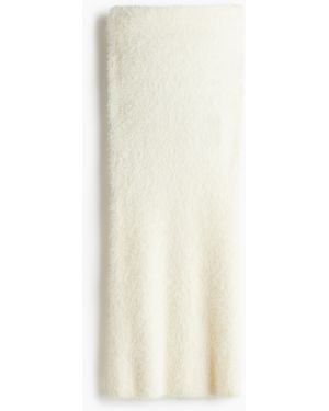 H&M Flauschiger Jupe - Weiß