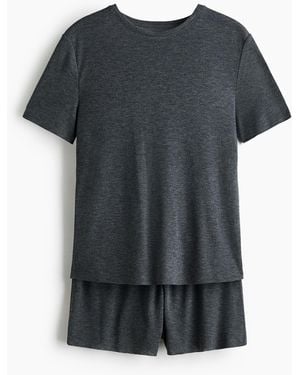 H&M Pyjama aus Jersey - Schwarz