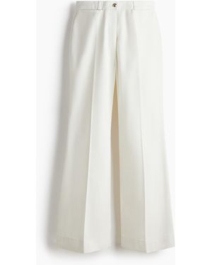 H&M Ausgestellte Twillhose - Weiß