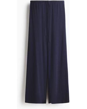 H&M Pyjamahose aus Viskosegemisch - Blau