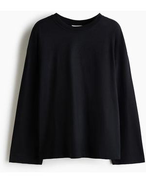 H&M Katoenen Top - Zwart
