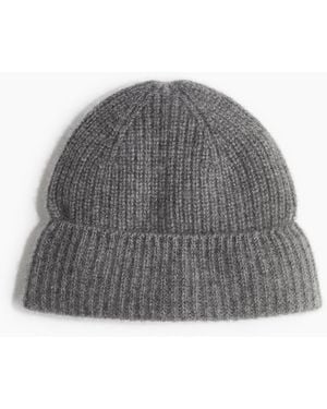 H&M Gerippte Kaschmirmütze - Grau