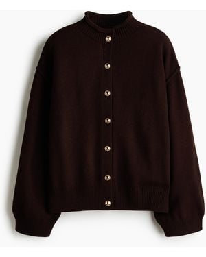 H&M Oversized Cardigan - Schwarz