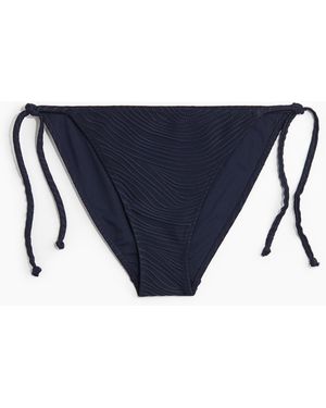 H&M Tie-Tanga Bikinihose - Blau