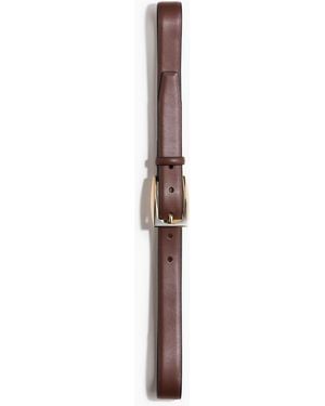 H&M Spaltledergürtel - Braun