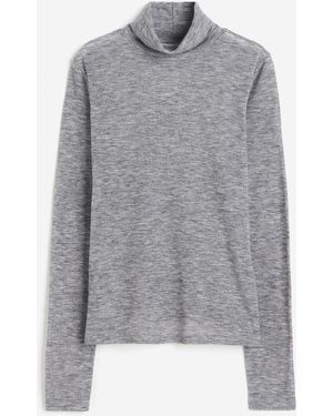 H&M Rollkragenshirt - Grau