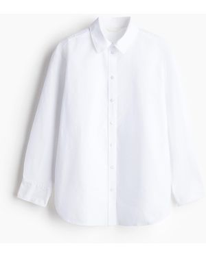 H&M Oxfordbluse - Weiß