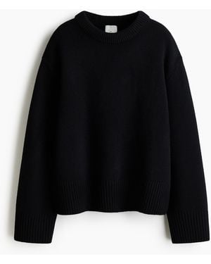 H&M Wollpullover - Schwarz