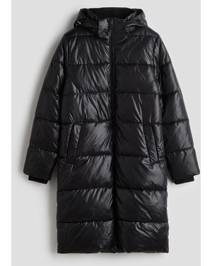H&M Wattierter Mantel mit ThermoMove - Schwarz