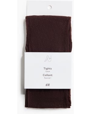 H&M Gepunktete Strumpfhose - Weiß