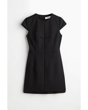 H&M Zweilagiges Minikleid - Schwarz