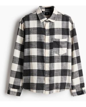 H&M Baumwollhemd in Relaxed Fit - Mehrfarbig