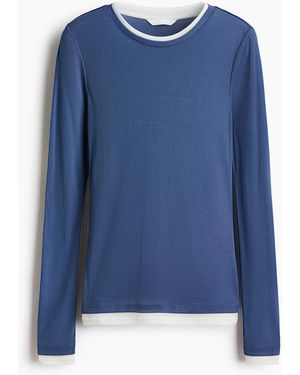 H&M Shirt im Lagenlook - Blau