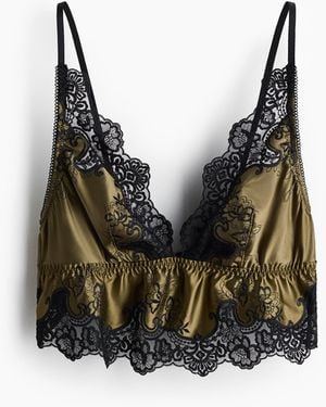 H&M Soft-BH aus Satin - Schwarz