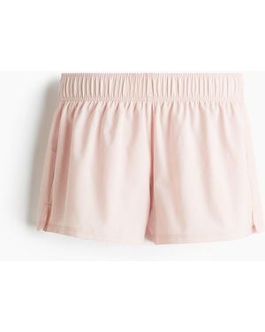 H&M Dubbellaagse Hardloopshort Met Drymovetm - Roze