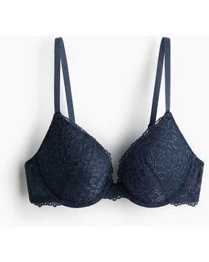 H&M Push-up-BH aus Spitze - Blau