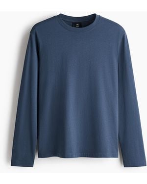 H&M Jerseyshirt in Regular Fit - Blau