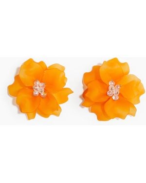 H&M Blütenförmige Ohrstecker - Orange