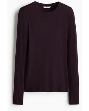 H&M Jerseyshirt aus Pima-Baumwolle - Blau