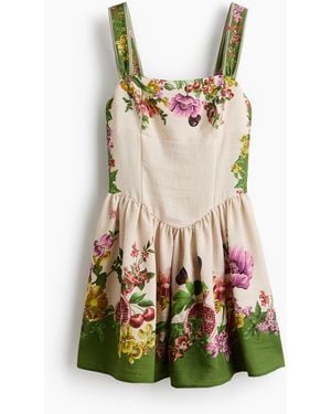 H&M Jurk Met Uitlopende Rok - Meerkleurig