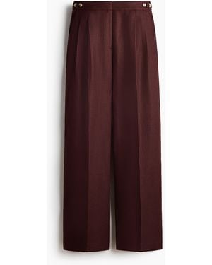 H&M Elegante Leinenhose - Lila