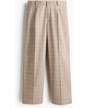 H&M Elegante Hose in Loose Fit - Natur