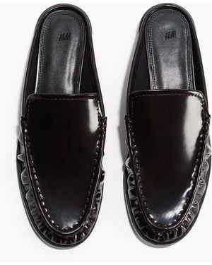 H&M Pantoletten im Loafer-Style - Schwarz