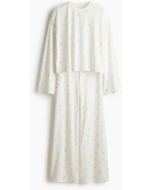 H&M Pyjama aus Jersey - Weiß