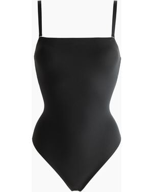 H&M Stringbody Van Microvezel - Zwart