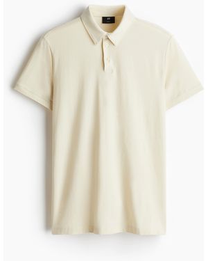 H&M Poloshirt in Slim Fit - Weiß