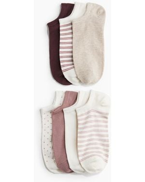 H&M 7er-Pack Sneakersocken - Weiß