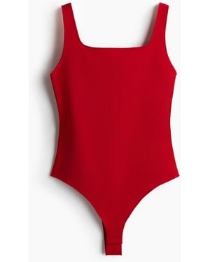 H&M Stringbody aus Interlock-Jersey - Rot