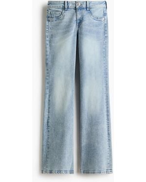 H&M Flared Low Jeans - Blauw