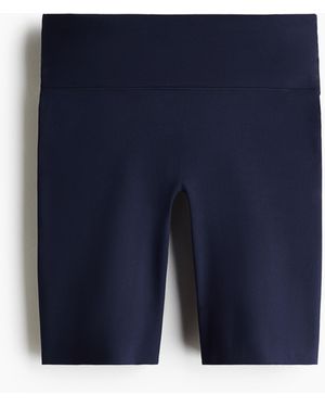 H&M Sport-Radlershorts mit SoftMove - Blau