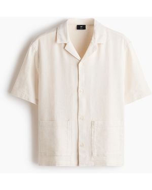 H&M Freizeithemd in Regular Fit - Weiß