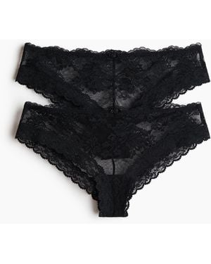 H&M Set Van 2 Kanten Slips - Zwart