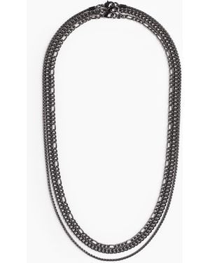 H&M 3er-Pack Halsketten - Schwarz
