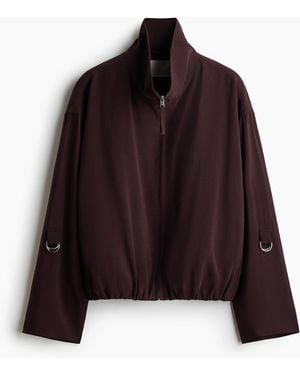 H&M Oversized Jack Met Ballonzoom - Bruin