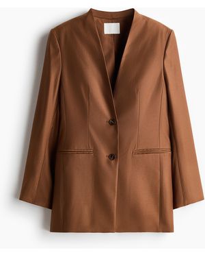 H&M Reversloze Blazer - Bruin